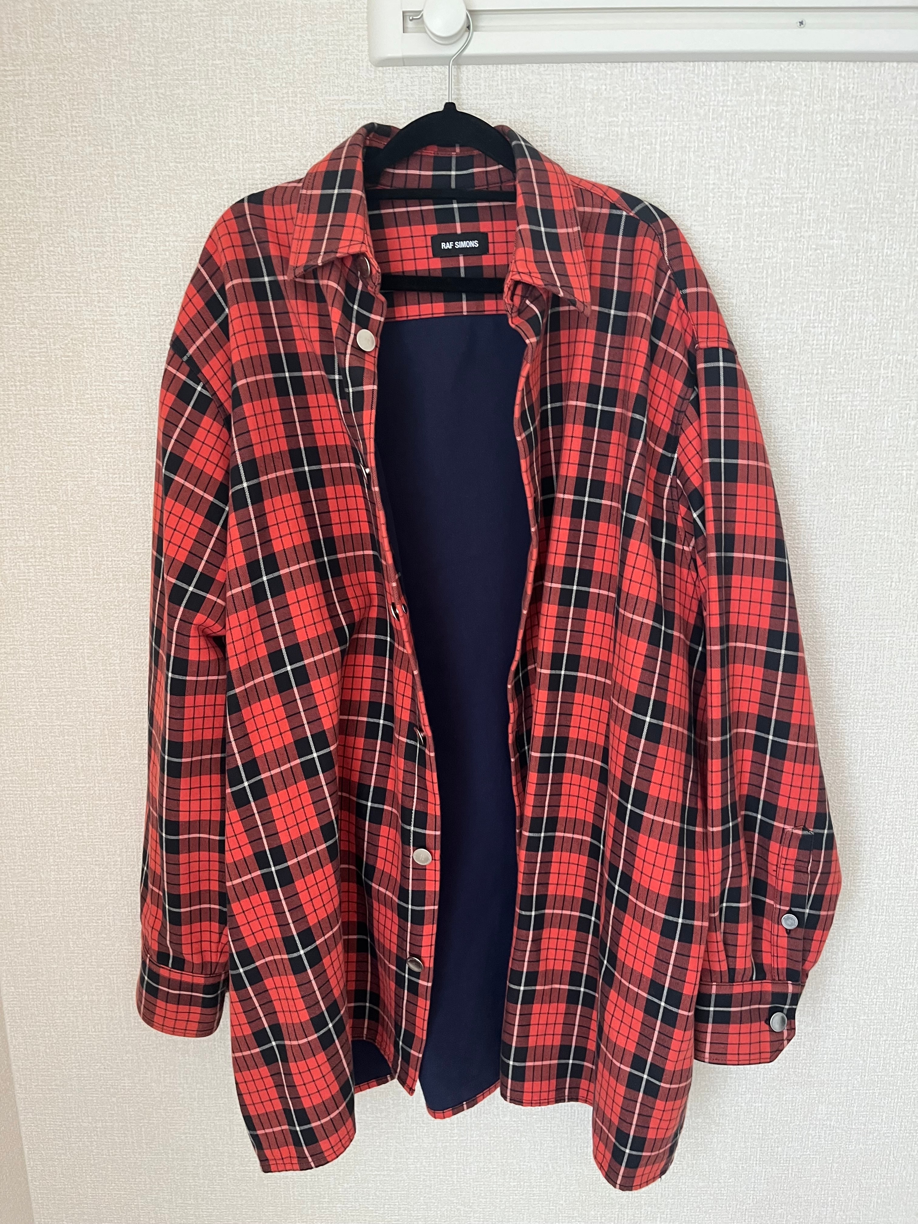 ラフシモンズチェックシャツ