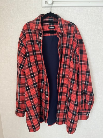 ラフシモンズチェックシャツ