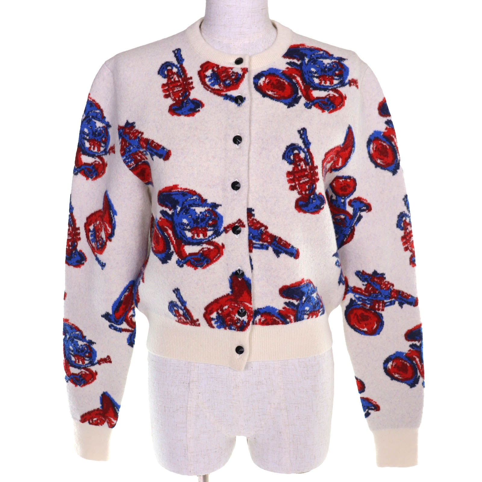 未使用品 ルイヴィトン カーディガン トランペット ホルン パターン XS