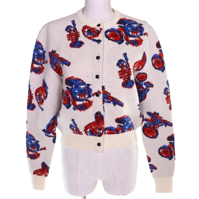 未使用品 ルイヴィトン カーディガン トランペット ホルン パターン XS