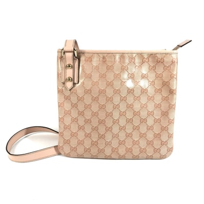 グッチ GUCCI GG ロゴ 257246 斜め掛け ポシェット ショルダーバッグ レザー/コーティングキャンバス ピンク