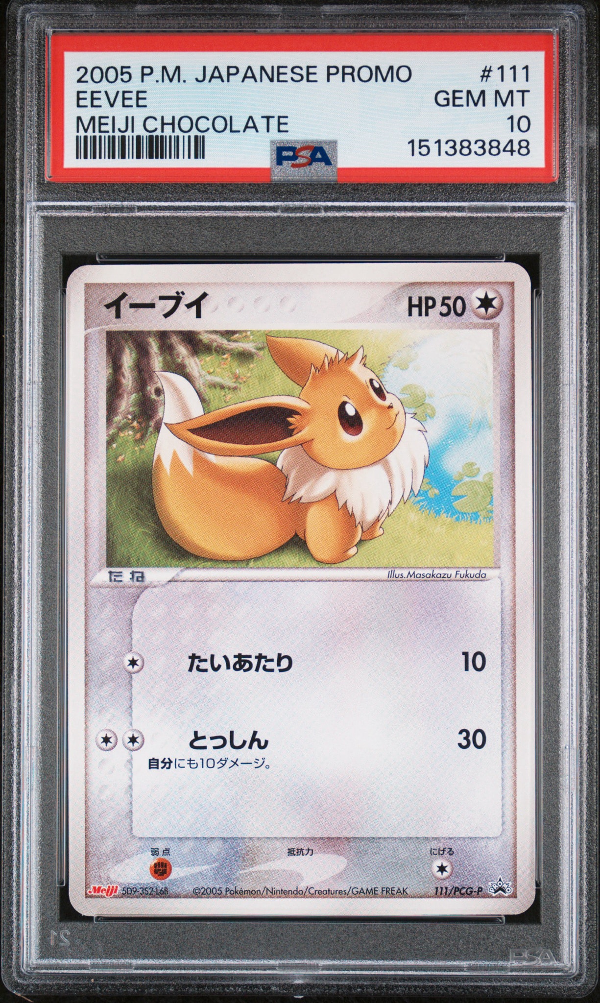イーブイ P [PCG-P 111](プロモーションカード「明治製菓 ポケモンチョコスナック 第4弾 2005年 10月」)