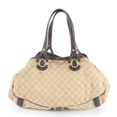 ■美品 グッチ GGキャンバス 161726 トート バッグ