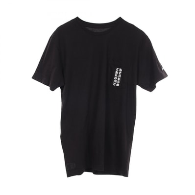 クロムハーツ CHROME HEARTS 大阪限定 バックロゴ 半袖Tシャツ 衣料品 トップス コットン メンズ ブラック系 【中古】