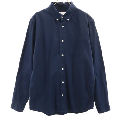 GAP ギャップ 長袖 ボタンダウンシャツ S ネイビー