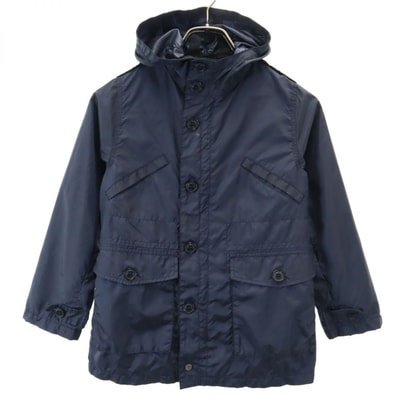 BURBERRY LONDON バーバリーロンドン 三陽商会 コート 130A ネイビー フード 裏メッシュ地