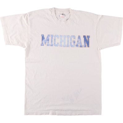 古着 90年代 フルーツオブザルーム FRUIT OF THE LOOM MICHIGAN STATE ミシガン州立大学 カレッジTシャツ USA製 メンズL相当 ヴィンテージ/eaa548157