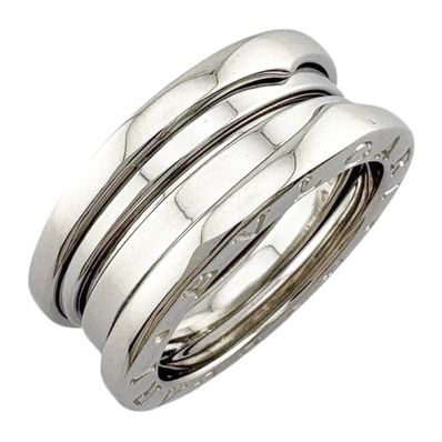 ブルガリ B-zero1. 3バンド リング 指輪 10.5号 18金 K18ホワイトゴールド レディース BVLGARI 中古