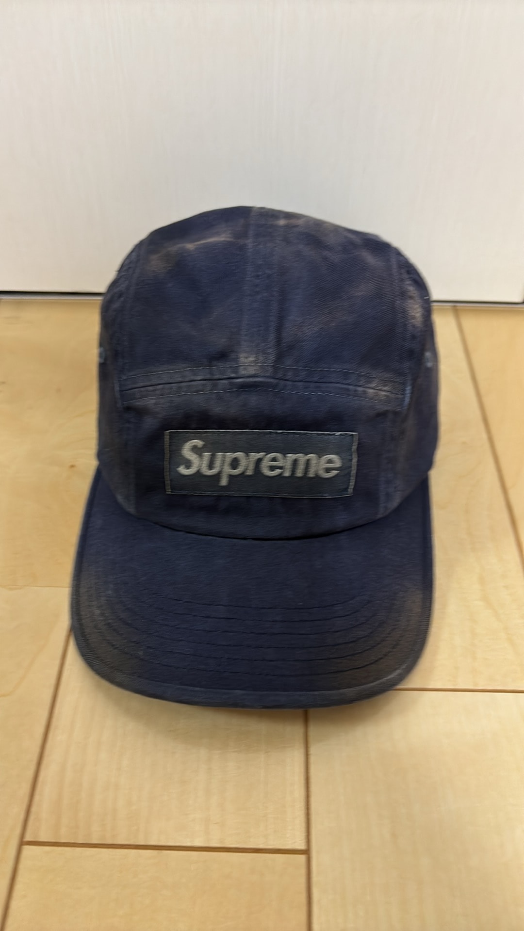Supreme Overdyed Camp Cap (25FW) "Navy"