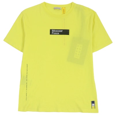 極美品 モンクレール ジーニアス 7 半袖Tシャツ MAGLIA T-SHIRT イエロー S