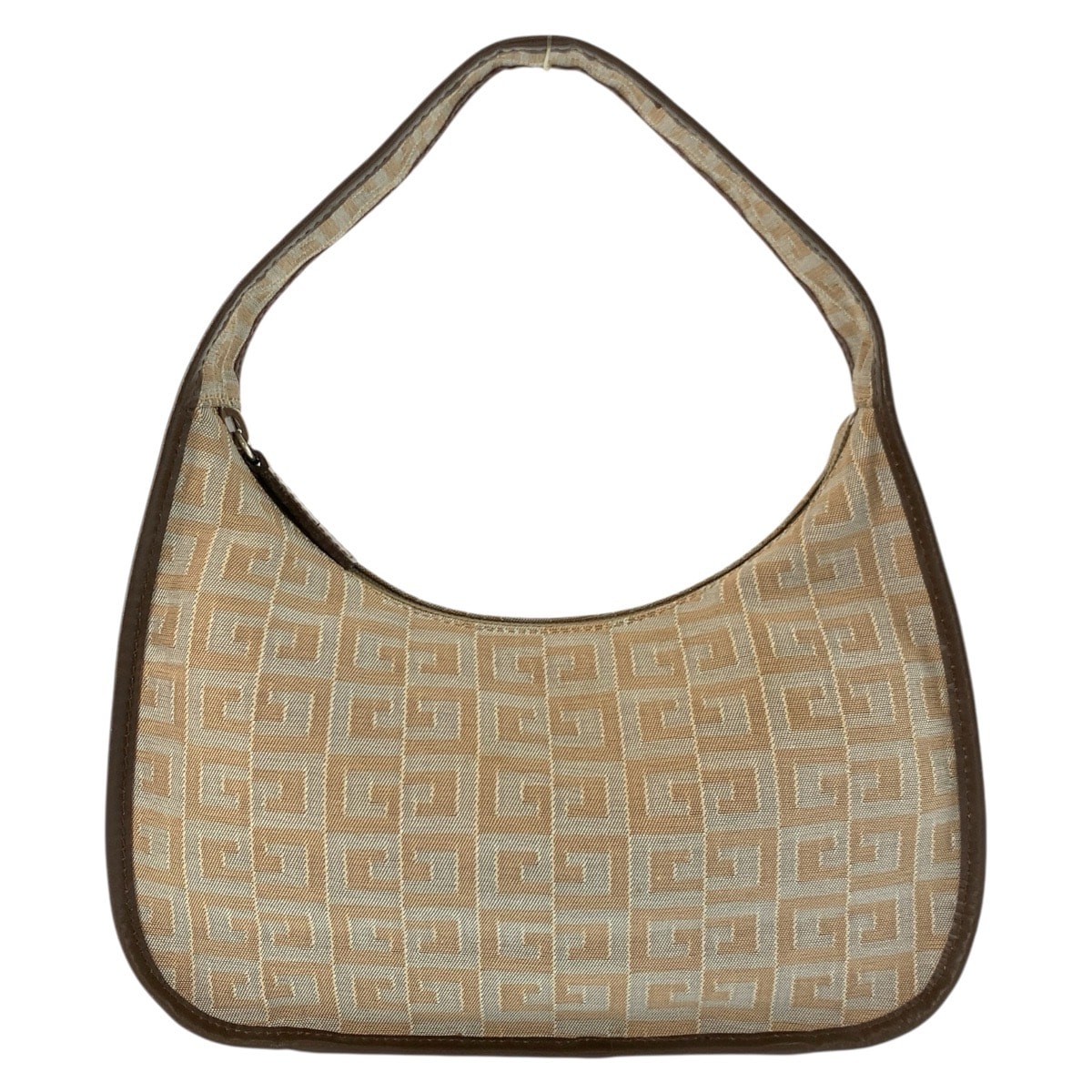 美品 GIVENCHY ジバンシィ ヴィンテージ ベージュ キャンバス ハンドバッグ 604078 【中古】