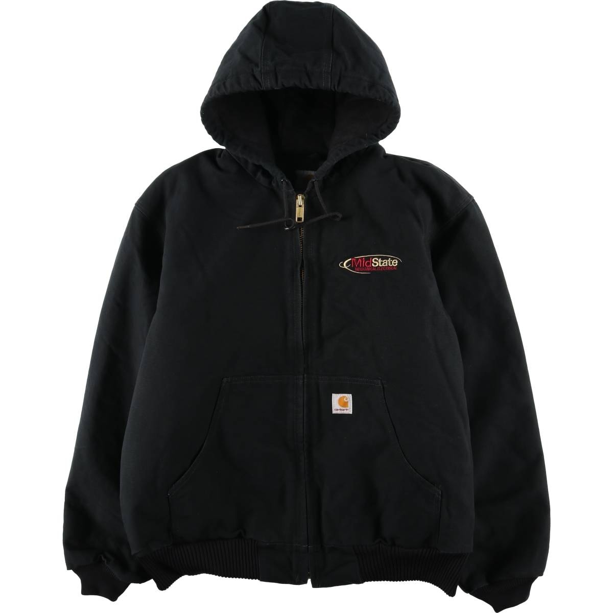 古着 00年代 カーハート Carhartt アクティブジャケット 中綿入り ダックフルジップパーカー メンズXL相当/eaa608815