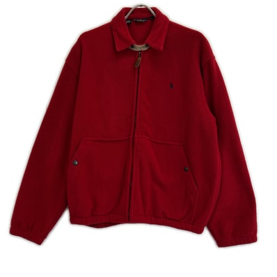 ポロ ラルフローレン 90S レッド フリース スイングトップ M