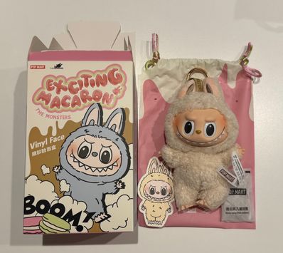 POP MART THE MONSTERS (LABUBU) Exciting Macaron Plush Series SOYMILK