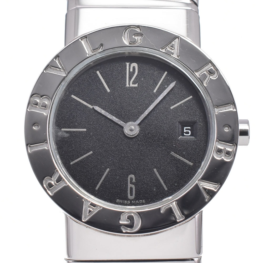ブルガリ BVLGARI BB262TS ブルガリブルガリ トゥボガス ブラック クォーツ レディース 良品 箱付き 腕時計 B#149294