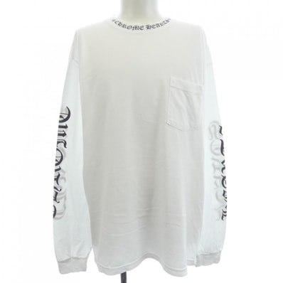 Chrome Hearts Neck Logo Pocket L/S Tee "White"