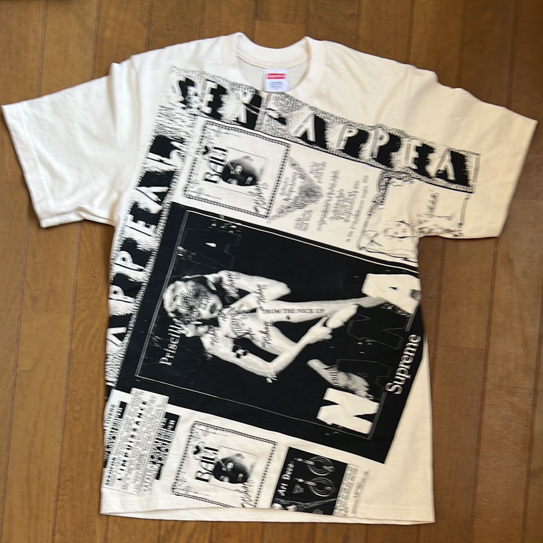 シュプリーム コラージュ Tシャツ "ホワイト"