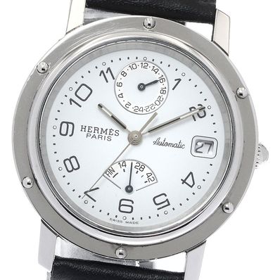 ☆良品 エルメス クリッパー GMT デイト CL5.710 メンズ 【中古】
