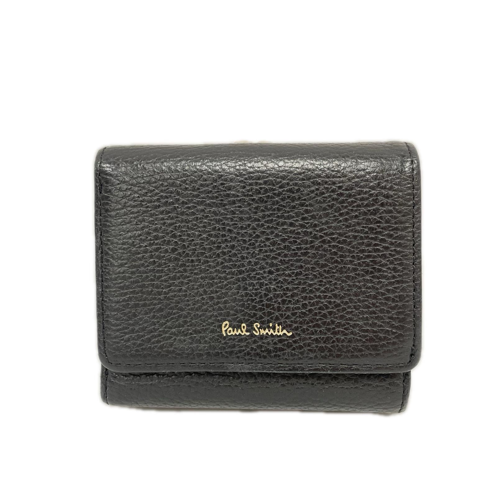 Paul Smith ポールスミス レディース 3つ折り財布 がま口 PWD234 ブラック