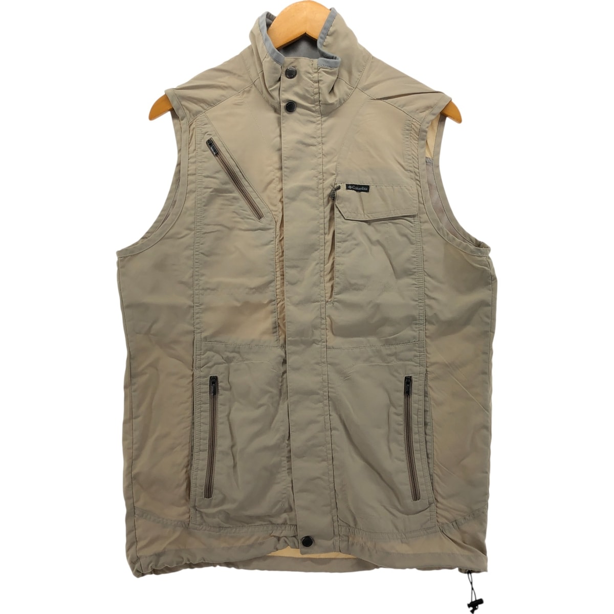 古着 コロンビア Columbia リップストップ ナイロンベスト メンズM相当/eaa552387
