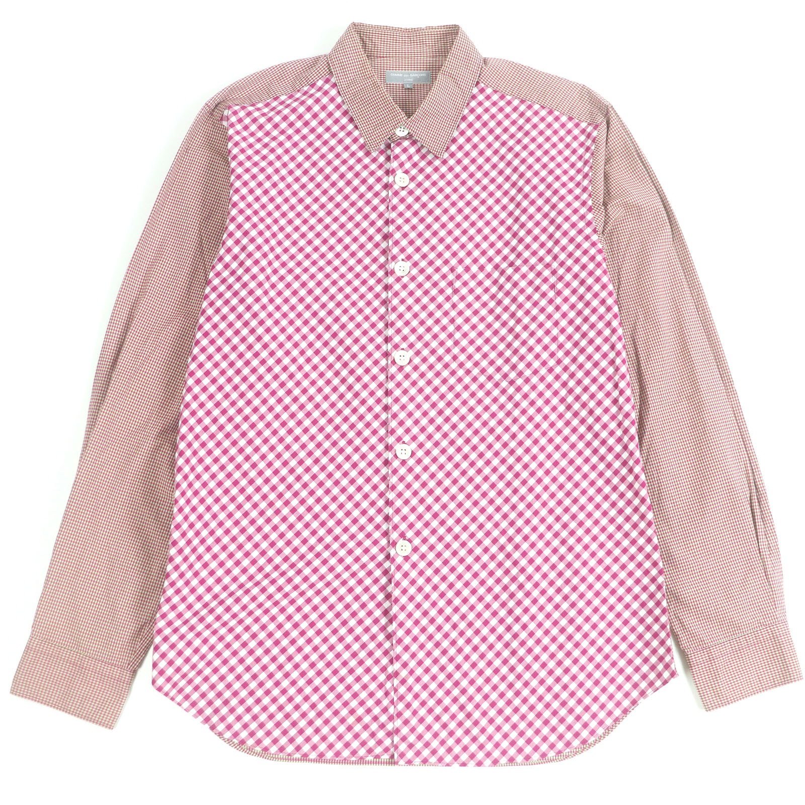 美品 コムデギャルソンオム
 長袖シャツ ピンク系 メンズ L HK-B016