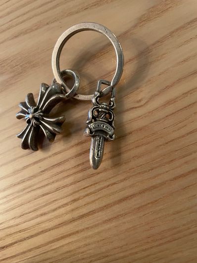 Chrome Hearts Ch Plus Key Ring "Silver"