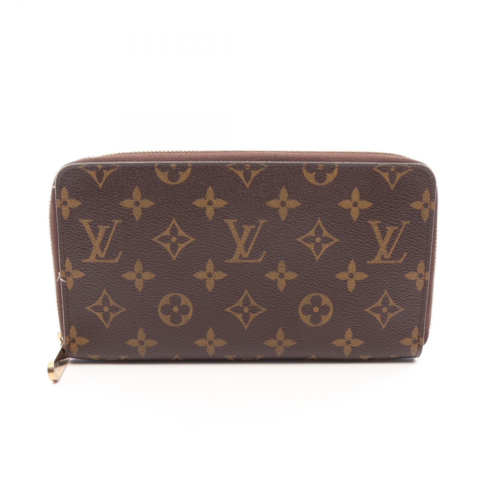 ルイ・ヴィトン LOUIS VUITTON ジッピーオーガナイザー モノグラム ラウンド長財布 財布 PVC メンズ レディース ブラウン系 M60002 【中古】