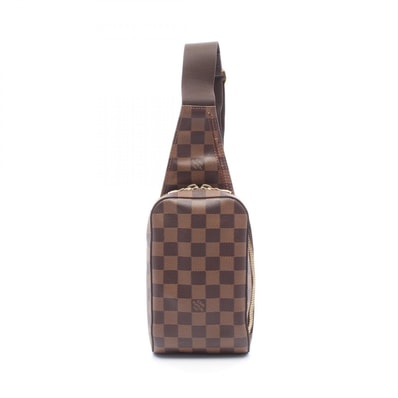 ルイ・ヴィトン LOUIS VUITTON ジェロニモス ウエストバッグ ボディバッグ バッグ PVCコーティングキャンバス ダミエ エベヌ メンズ レディース ブラウン系 N51994 【中古】