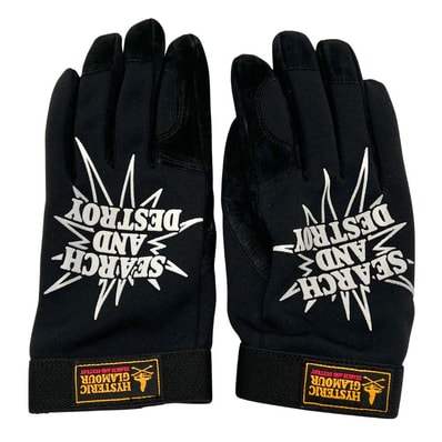 HYSTERIC GLAMOUR ヒステリックグラマー SEARCH AND DESTROY pt グローブ 手袋 56413