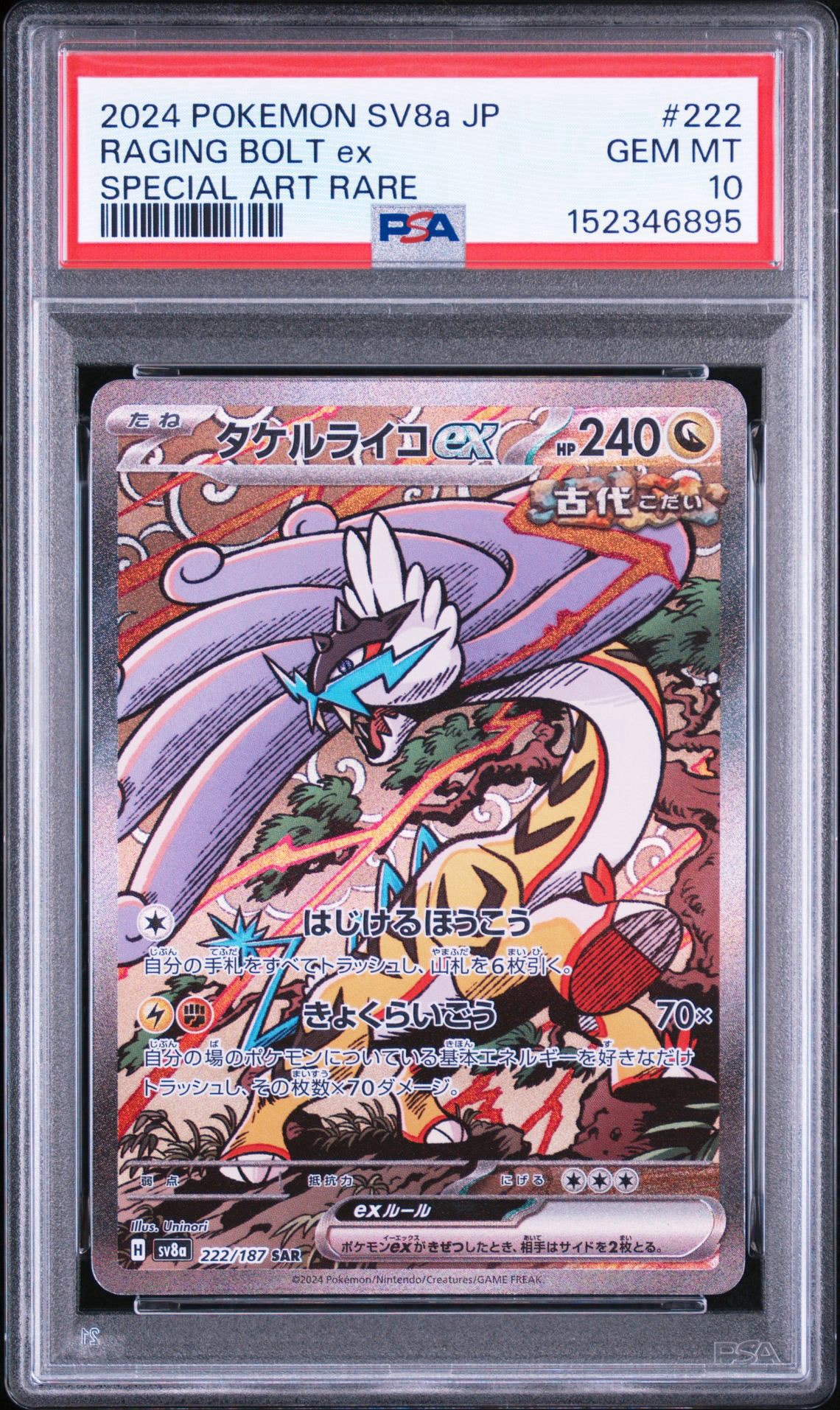 タケルライコex SAR [SV8a 222/187](ハイクラスパック「テラスタル