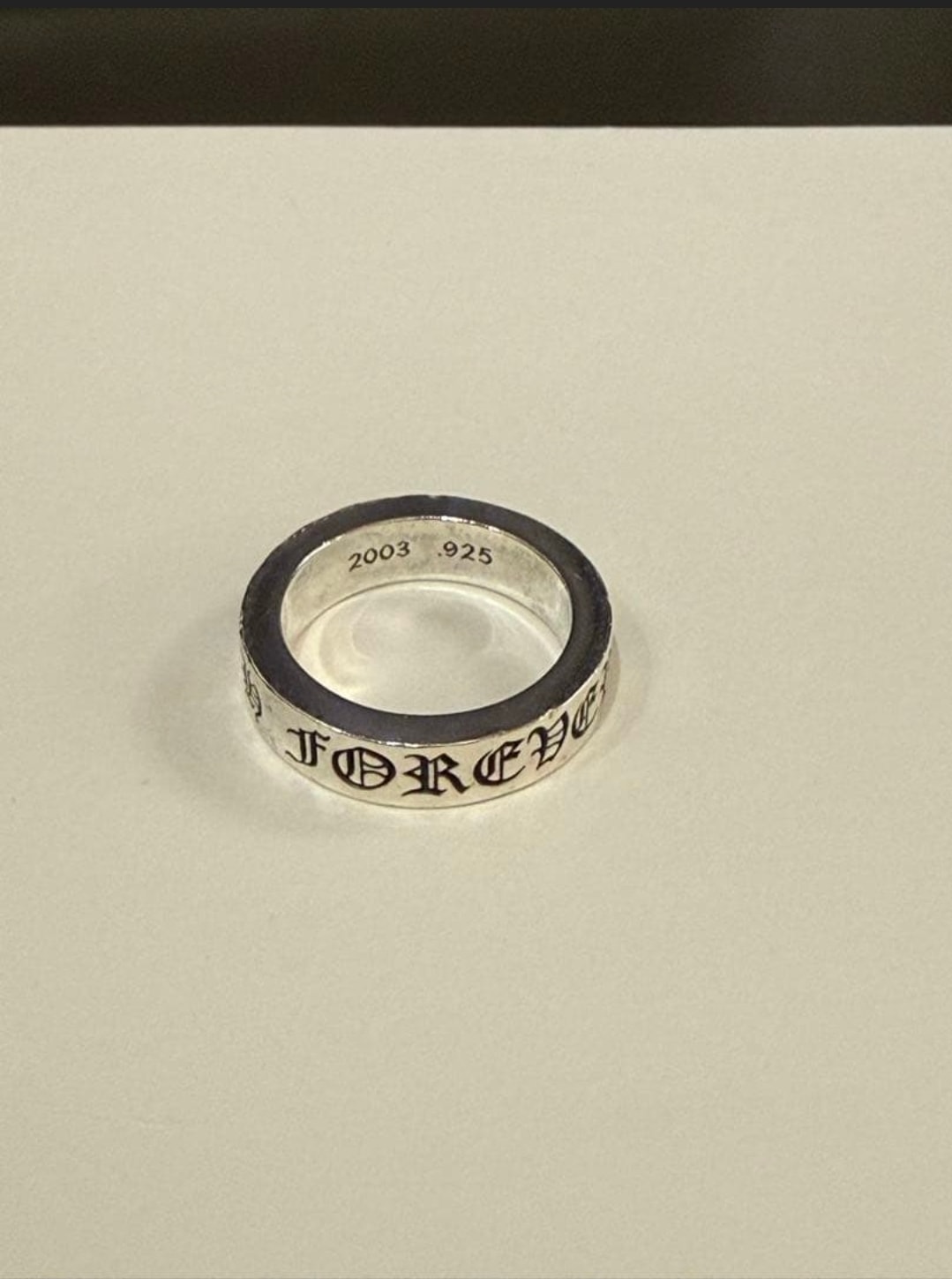 Chrome Hearts 6mm Spacer Ring FOREVER "Silver"