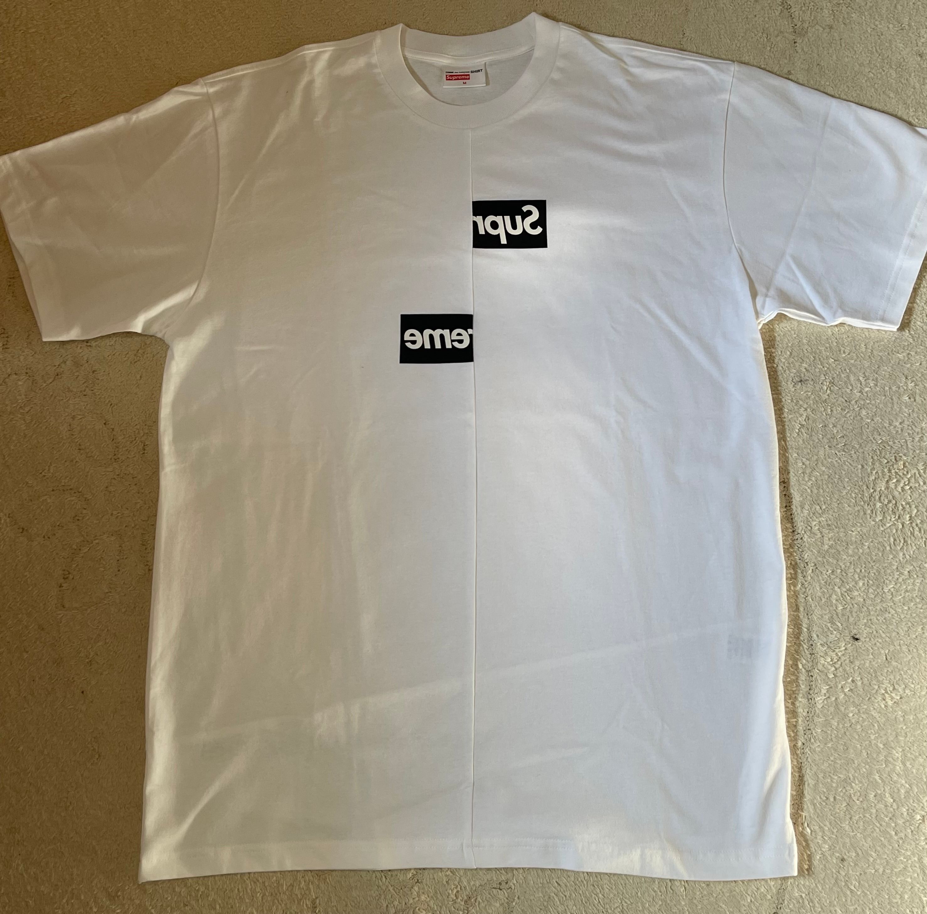 Supreme / Comme des Garçons SHIRT® Split Box Logo Tee "White"