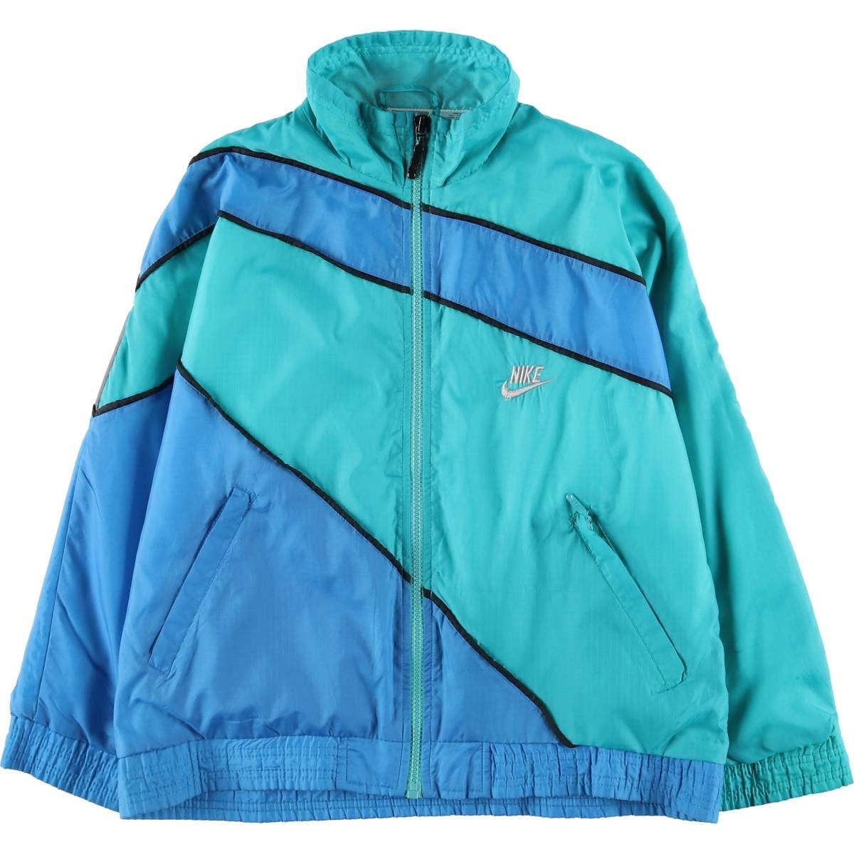 古着 90年代 ナイキ NIKE 銀タグ ナイロンジャケット バックロゴ レディースM相当 ヴィンテージ/eaa570508