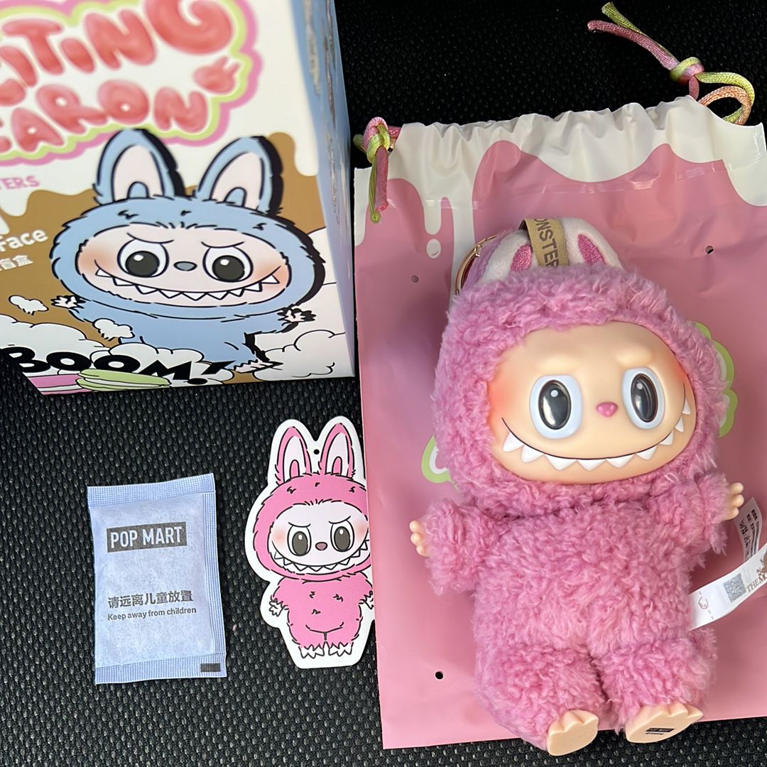 POP MART THE MONSTERS (LABUBU) Exciting Macaron Plush Series LYCHEE BERRY