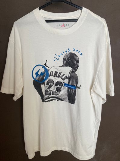Air Jordan Travis Scott Fragment Tee "White"