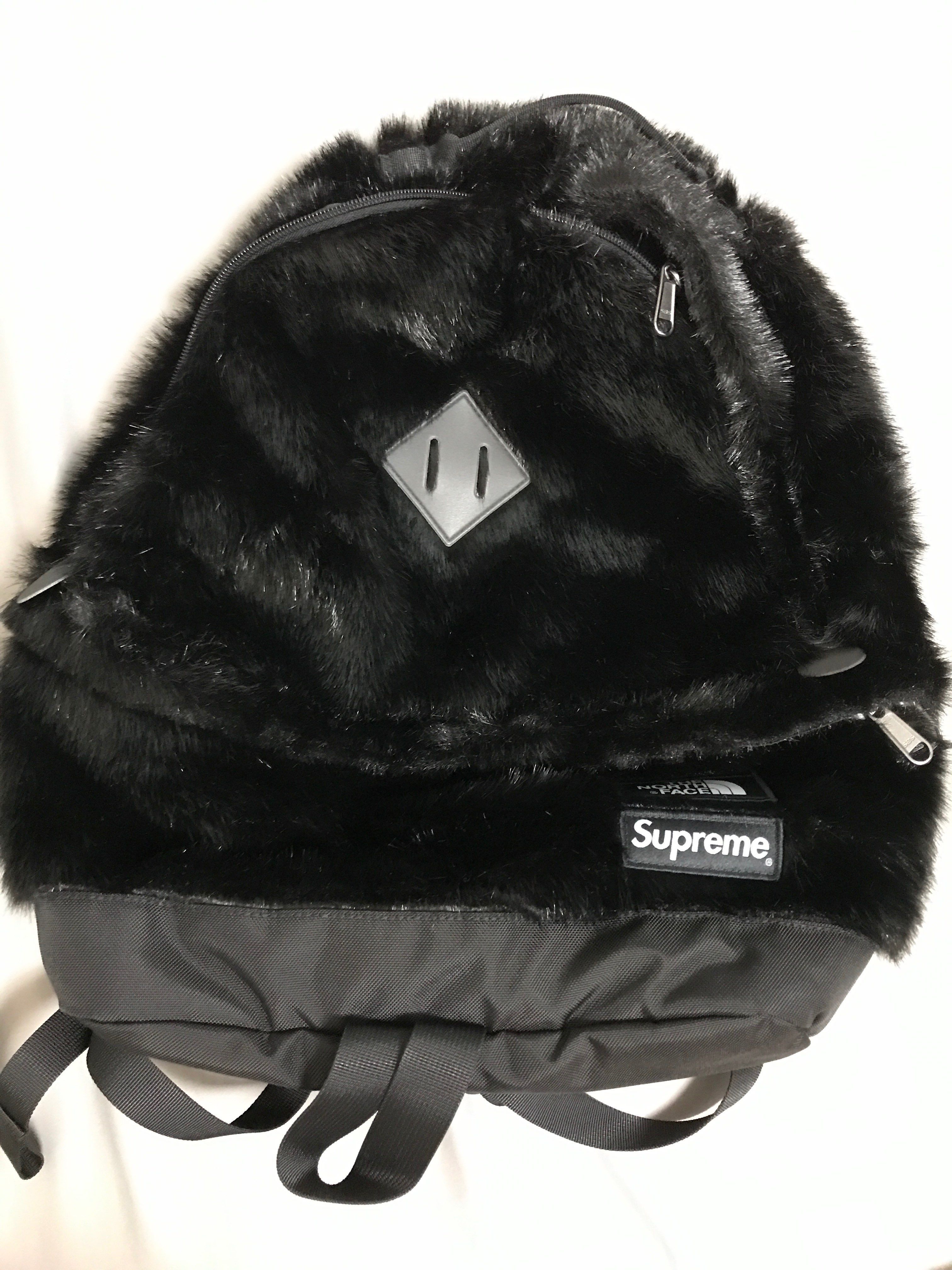 Supreme x The North Face Faux Fur Backpack "Black"