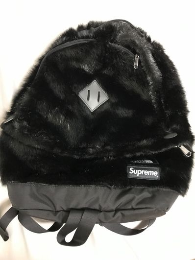Supreme x The North Face Faux Fur Backpack "Black"