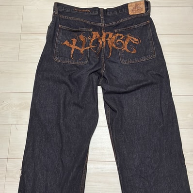 XLARGE メンズ デニムパンツ RAGE LOGO DENIM PANTS 101261031013 正規 ユニセックス