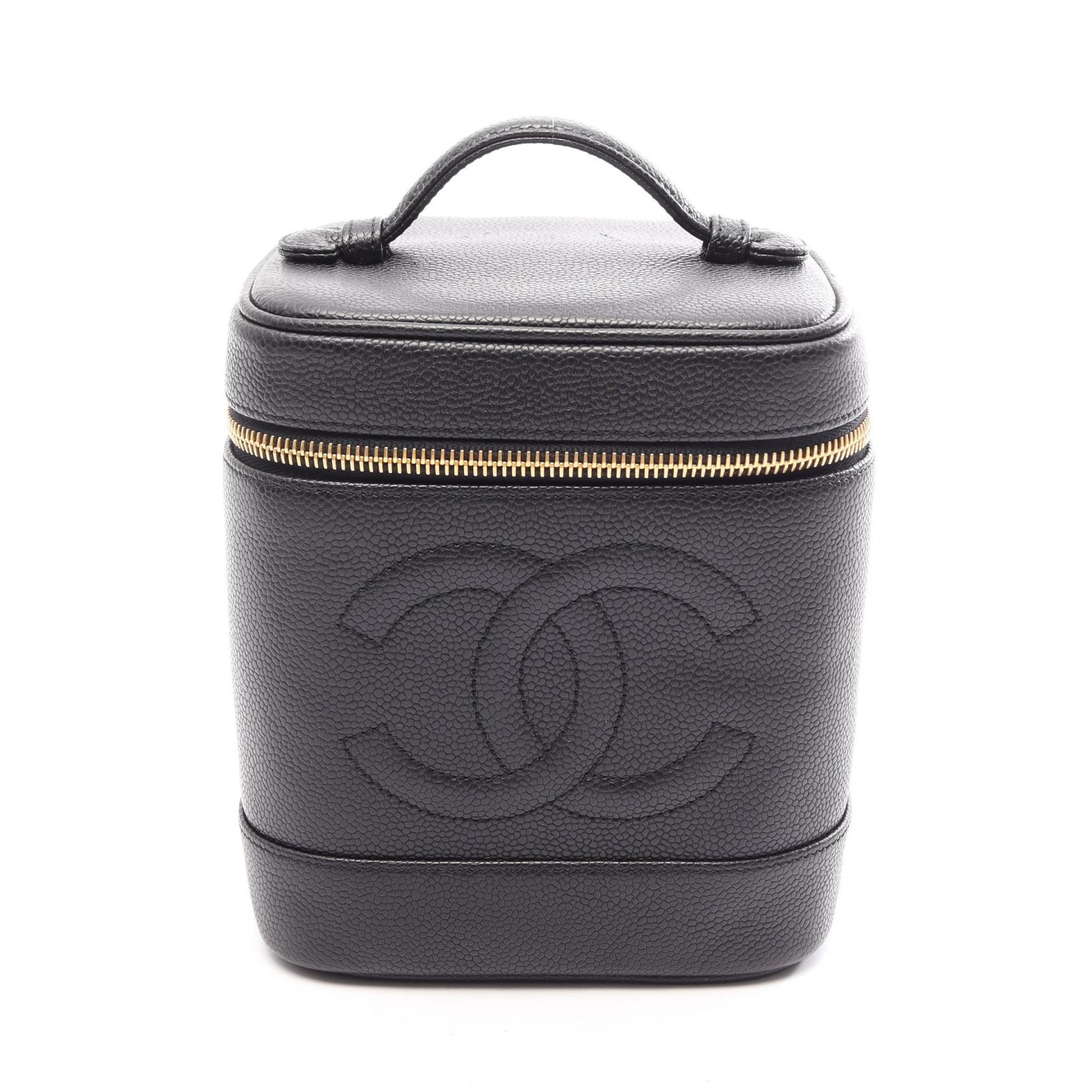 シャネル CHANEL ココマーク ハンドバッグ バッグ キャビアスキン(グレインドカーフ) レディース ブラック系 【中古】
