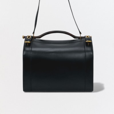 エルメス HERMES ドクターズ バッグ トートバッグ ショルダーバッグ ボックスカーフ ノワール Noir ブラック Black 黒 ゴールド金具 ハンドバッグ 2Way