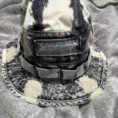 Supreme Bleached Chino Boonie "Black"