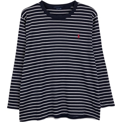 古着 ラルフローレン Ralph Lauren RALPH LAUREN SPORT ボーダー柄 ロングTシャツ ロンT レディースXL相当/eaa680393