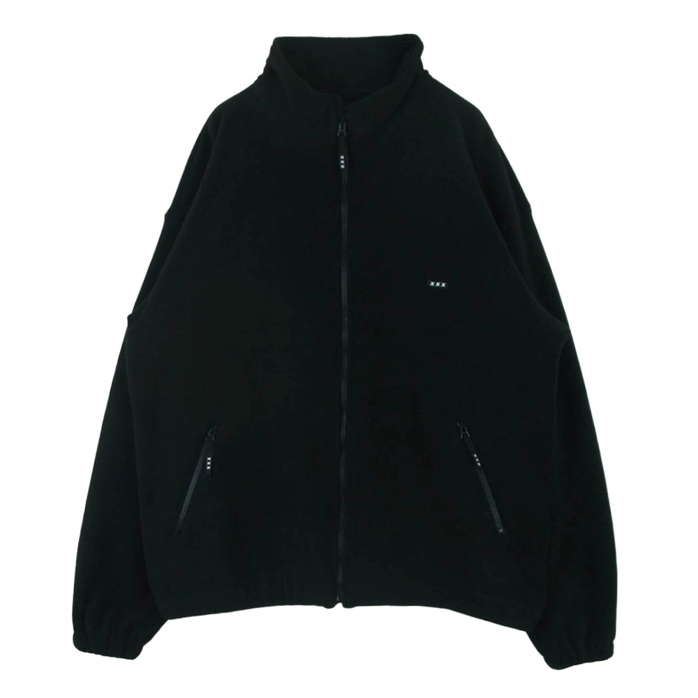GOD SELECTION XXX ゴッドセレクション ジップアップ フリース ブルゾン ジャケット ブラック系 XL【中古】