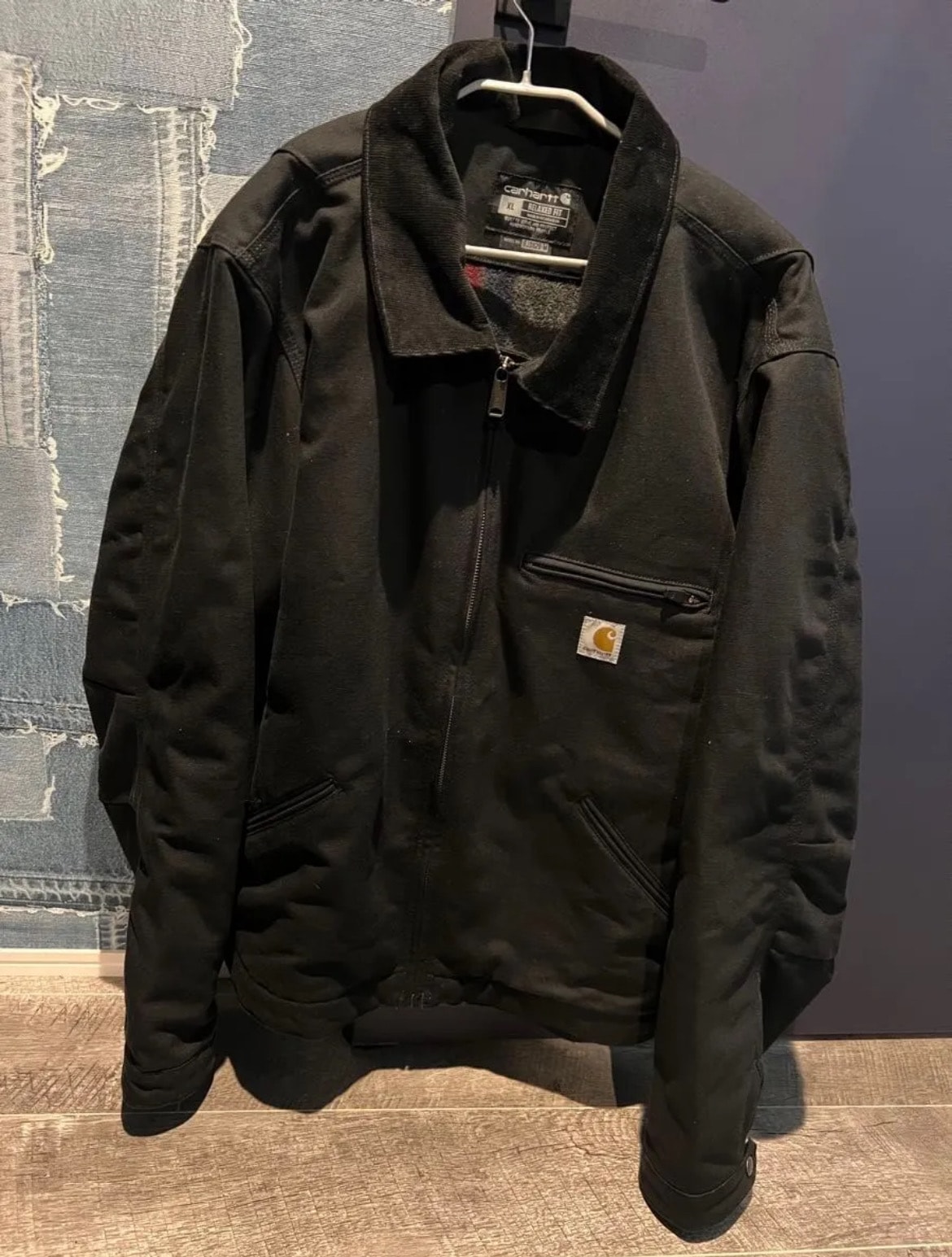 Carhartt Relaxed Fit Duck Blanket-Lined Detroit Jacket "Black"