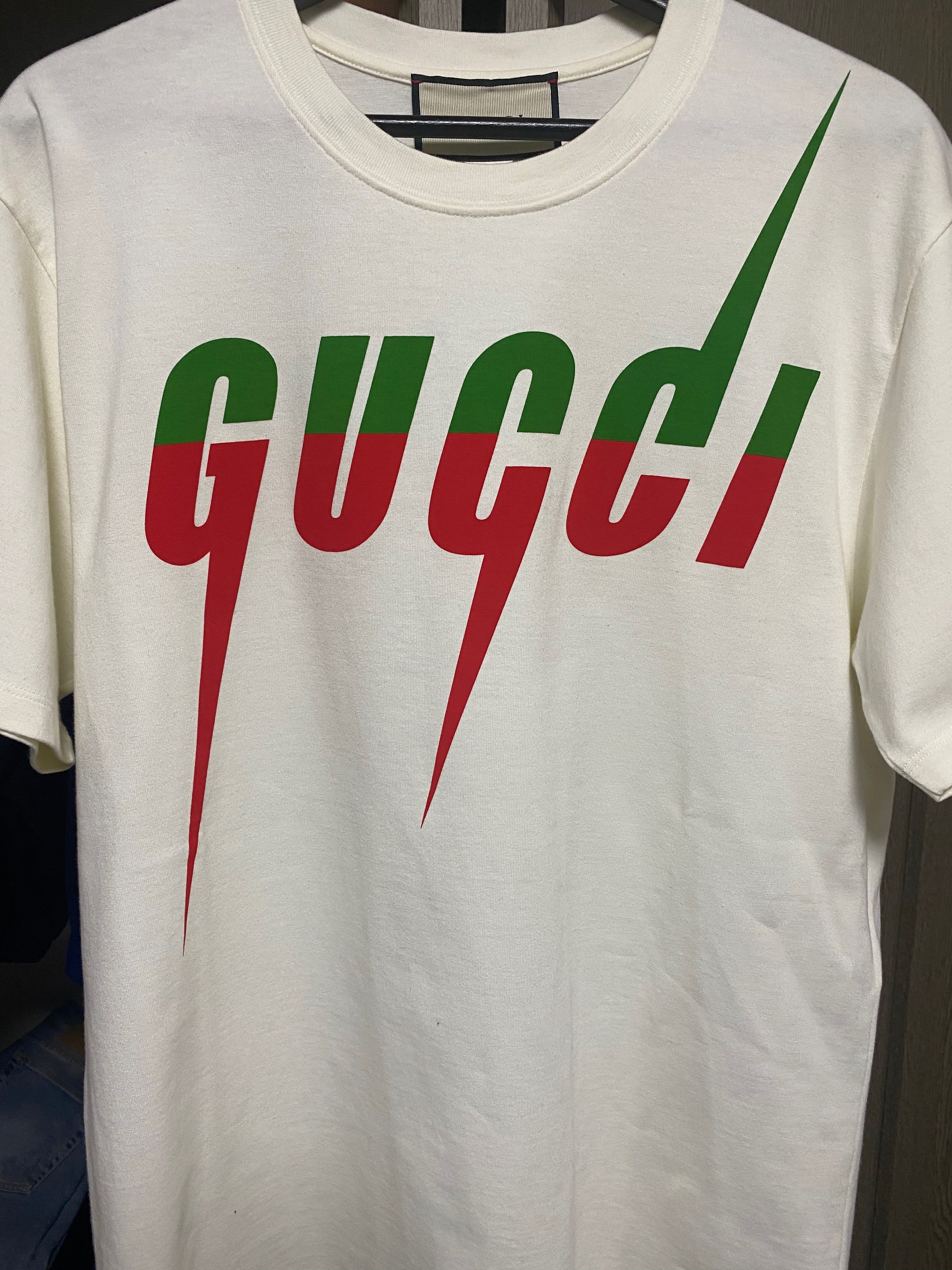 GUCCI T-shirt With Gucci Blade Print "White"