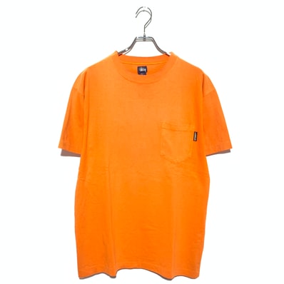 OLD Stussy Pocket T-Shirt Orenge