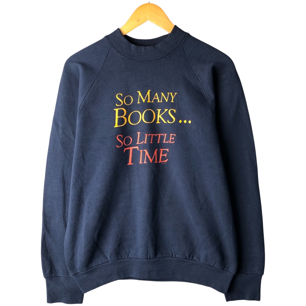 古着 80~90年代 フルーツオブザルーム FRUIT OF THE LOOM メッセージ プリントスウェットシャツ トレーナー USA製 メンズL相当 ヴィンテージ/eaa482286