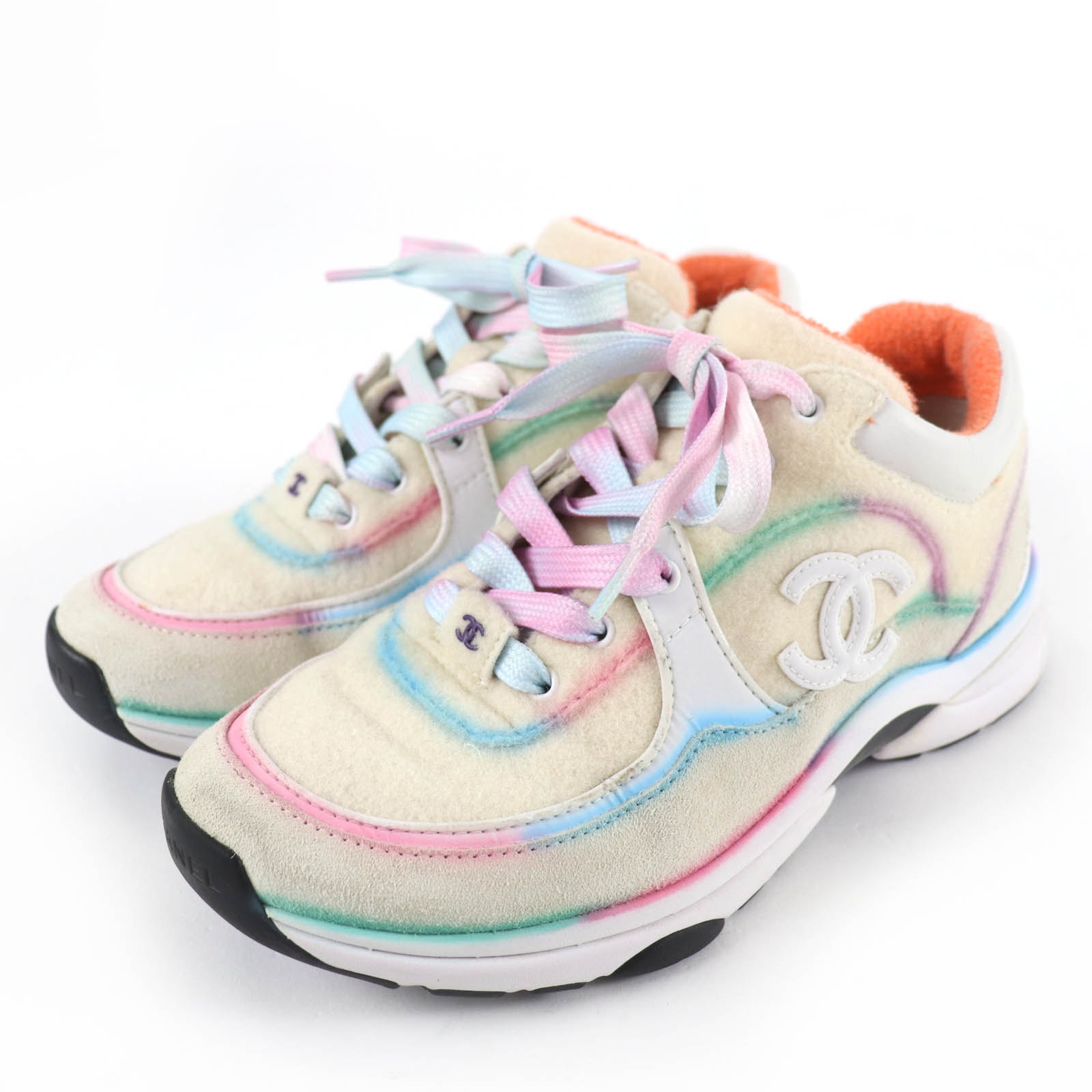 美品 シャネル ローカットスニーカー マルチ レディース 37 G34360