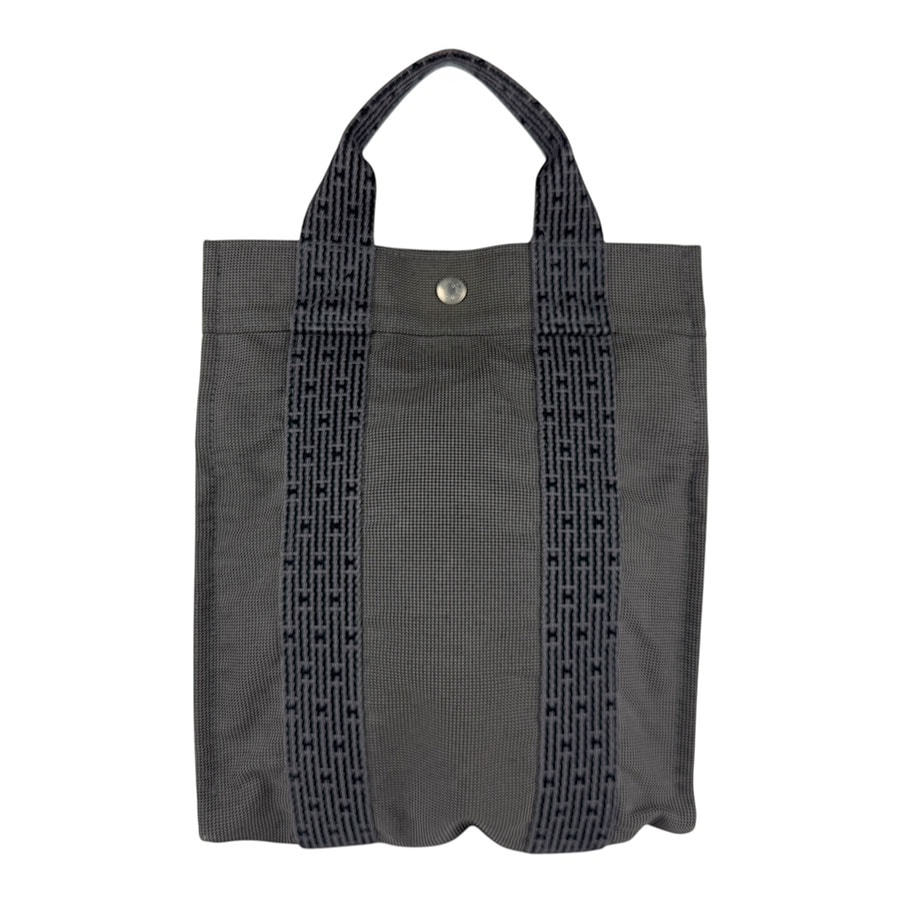 エルメス HERMES リュック エールライン サックアドPM ナイロンキャンバス グレー レディース【中古】 z7659