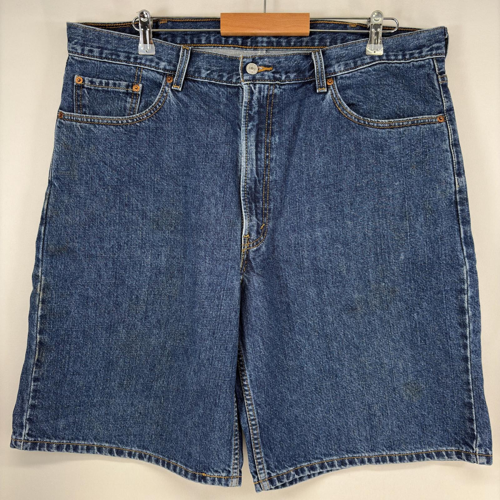 古着 リーバイス Levi's ショートパンツ デニム 5ポケット テーパード 550 ハーフパンツ ジーパン 大きいサイズ w40  ブルー メンズ
